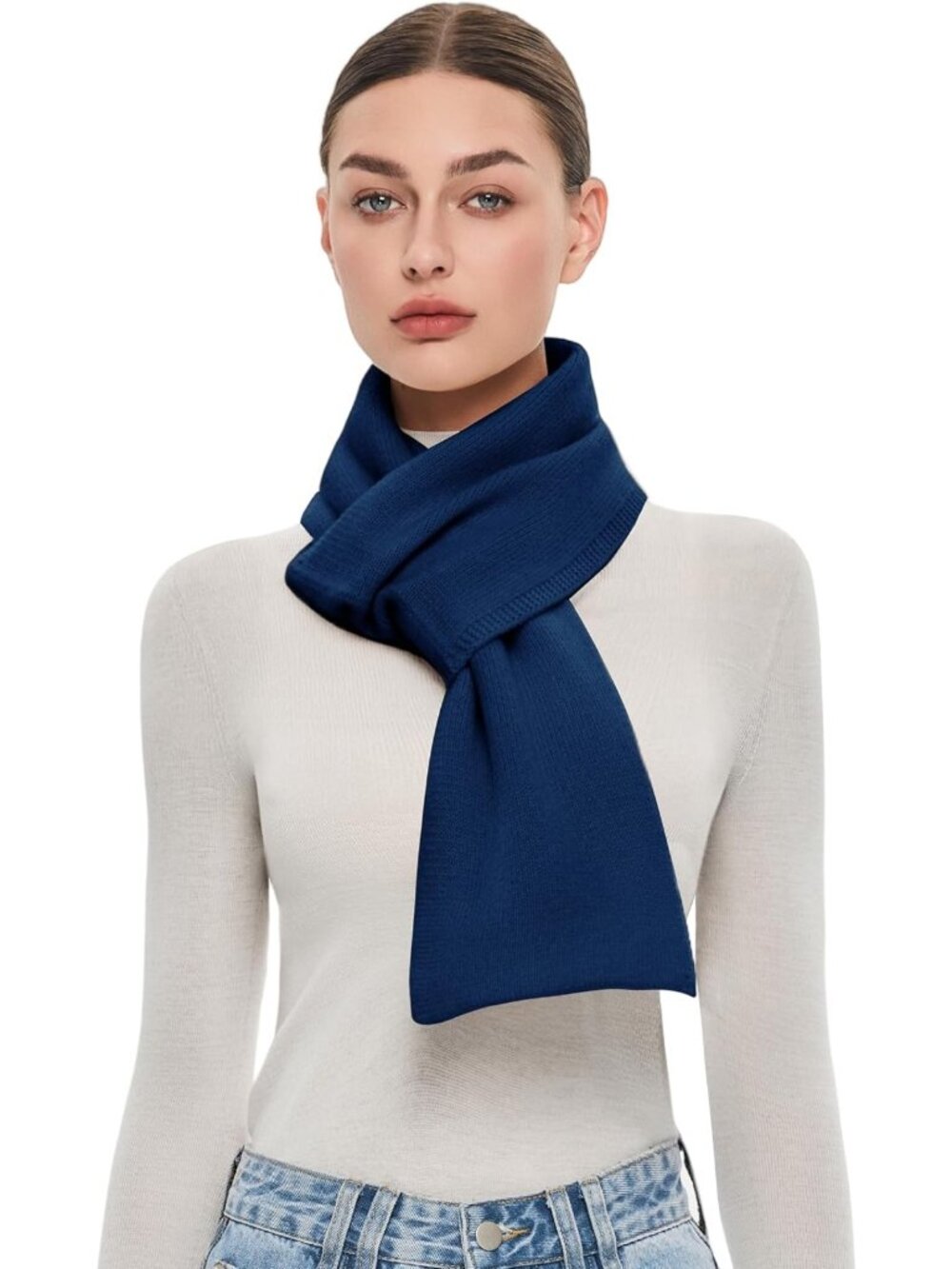 Cozy 100% Wool Chunky Scarf for Women | Warm Pull Through Design | Gift-Ready